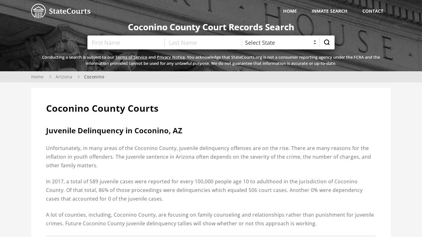 Coconino County, AZ Courts - Records & Cases - StateCourts